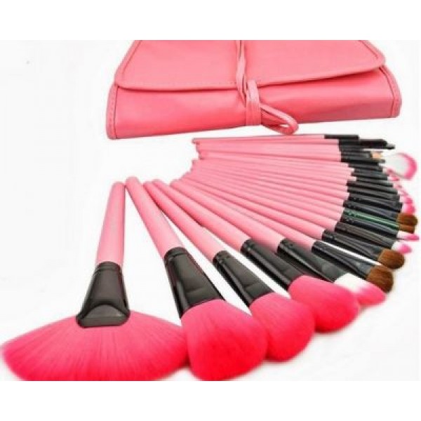 Set 24 pensule roz make-up